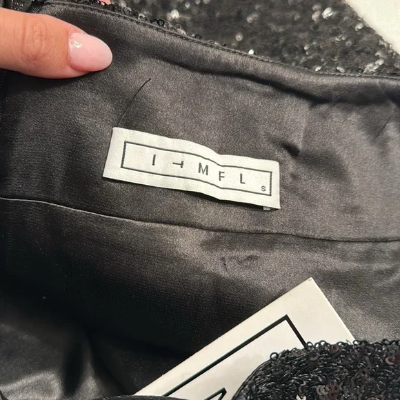 NWT In The Mood For Love Naisha Sequined Mesh Mini Skirt - Picture 4 of 7